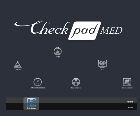 Icon-Design f&uuml;r das Checkpad Med, der digitalen Krankenakte auf dem iPad.